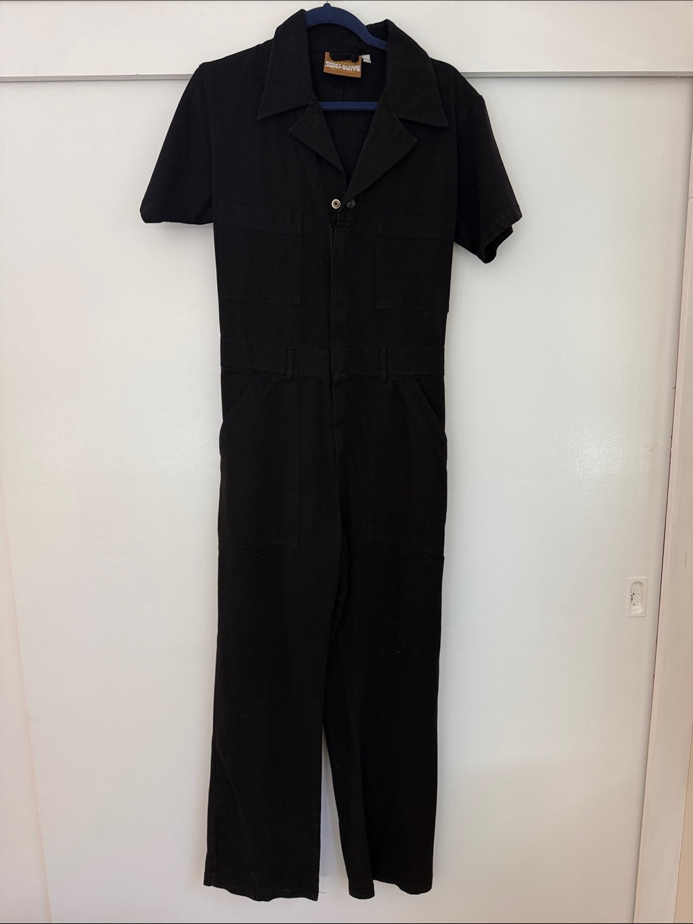 NWOT Big Bud Press Black Short-Sleeve Jumpsuit